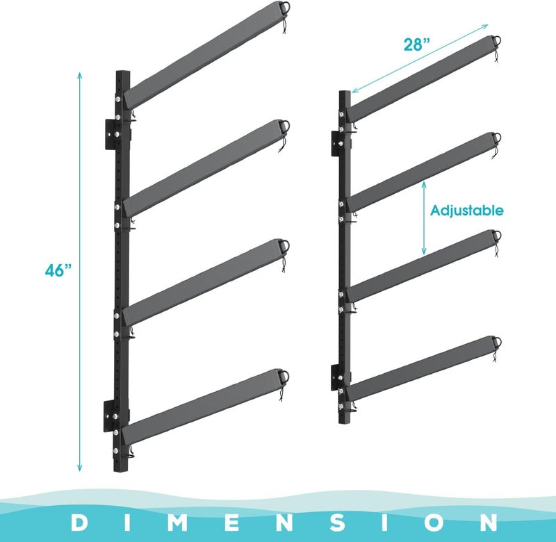 BTRAM Kayak Storage Rack, Heavy Duty Freestanding Sup Storage Stand for Outdoor Use, Storage Rack for Kayaks, SUPs, Canoe and Paddleboard,… - Image 2
